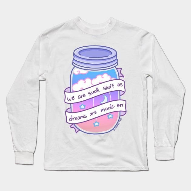 We Are Such Stuff as Dreams are Made On Long Sleeve T-Shirt by scrambledpegs